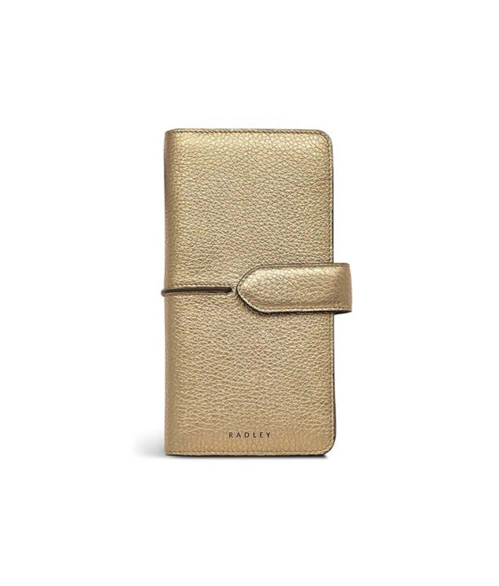 Radley London Hillgate Metal Icy Gold Large Bifold Wallet (MSRP $108)